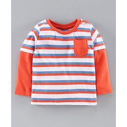 Babyhug Doctor Sleeves Tee Panda Print Pack of 3 - Orange Blue