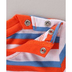 Babyhug Doctor Sleeves Tee Panda Print Pack of 3 - Orange Blue