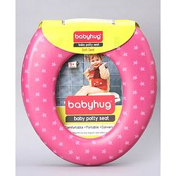 Babyhug Cushioned Potty Seat Star Print - Pink