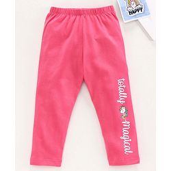 Babyhug Full Length Legging Totally Magical Print - Pink