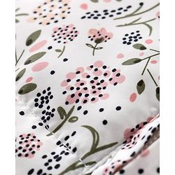 Babyhug Full Sleeves Hooded Jacket Floral Print - Pink