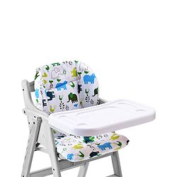 Babyhug Food Tray and Cushion Set Elephant Print - Green Blue