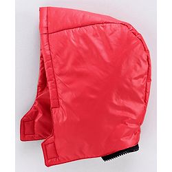 Babyhug Full Sleeves Hooded Padded Jacket - Red Navy