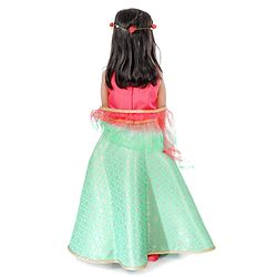 Babyhug Sleeveless Lehenga Set with Brocade Work - Pink Blue