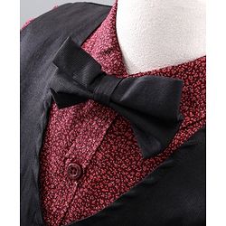 Babyhug Full Sleeves Party Suit - Maroon