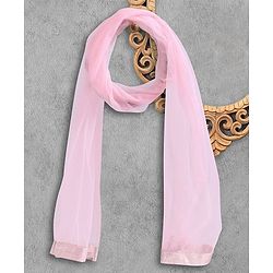 Babyhug Half Sleeves Full Length Kurta With Pants & Dupatta - Light Pink