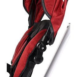 Babyhug Prodigy Plug & Play 7 in 1 Stroller Trike with Foldable Frame|360° Rotatable Seat|Rubber Wheels with Brakes|Parental Handle with Canopy|Storage Basket with Bell for Boys & Girls - Red
