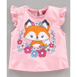 Babyhug Top Bottom & Hooded Jacket Floral Print - Pink Navy