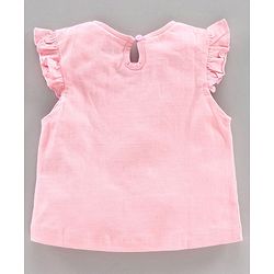 Babyhug Top Bottom & Hooded Jacket Floral Print - Pink Navy