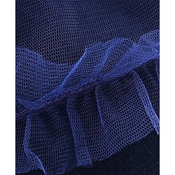 Babyhug Full Length Solid Color Skeggings - Navy Blue