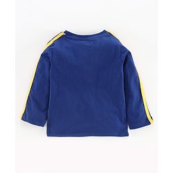 Babyhug Full Sleeves Tee Coolest Print - Navy Blue
