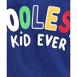 Babyhug Full Sleeves Tee Coolest Print - Navy Blue