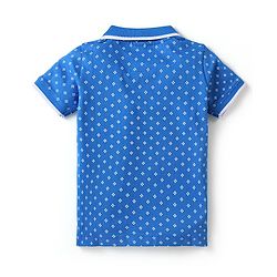 Babyhug Half Sleeves Tee Allover Print - Blue