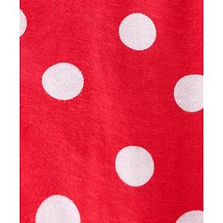 Babyhug Full Length Lounge Pant Polka Dot Print - Red