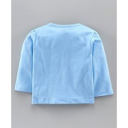 Babyhug Organic Cotton Full Sleeves Tee Heart Print Pack of 3 - Blue Pink Yellow