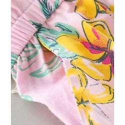 Babyhug Full Length Jumpsuit Floral Print - Pink