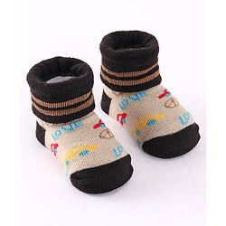 Cute Walk by Babyhug Socks Shoes Pack of 3 - Multicolor