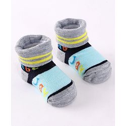 Cute Walk by Babyhug Socks Shoes Pack of 3 - Multicolor