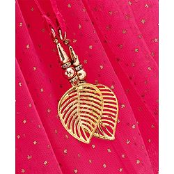 Babyhug Singlet Sleeves Choli with Lehenga & Dupatta Floral Sequin Embellishment - Yellow Pink