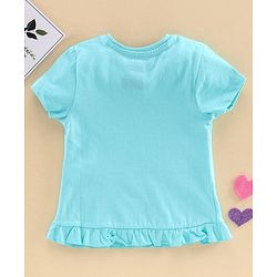Babyhug Short Sleeves Top Minnie Mouse Print - Blue