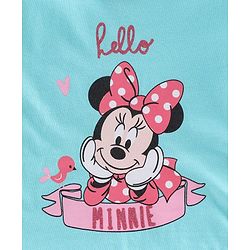 Babyhug Short Sleeves Top Minnie Mouse Print - Blue