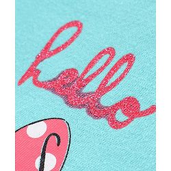 Babyhug Short Sleeves Top Minnie Mouse Print - Blue