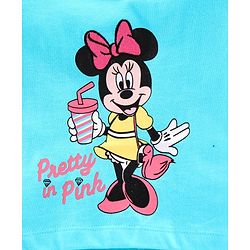 Babyhug Short Sleeves Biowashed Top Minnie Mouse Print - Blue
