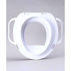 Babyhug Soft Potty Seat With Handle Bird Print - White