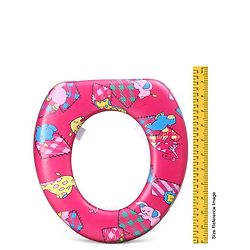 Babyhug Soft Potty Seat Crocodile And Elephant Print - Pink
