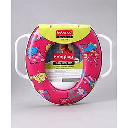 Babyhug Soft Potty Seat With Handle - Multicolor