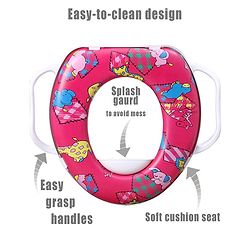 Babyhug Soft Potty Seat With Handle - Multicolor