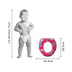 Babyhug Soft Potty Seat With Handle - Multicolor