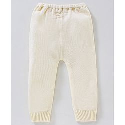 Babyhug Full Sleeves Sweater Set - White