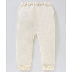 Babyhug Full Sleeves Sweater Set - White