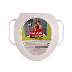 Babyhug Soft Potty Seat With Animal Print - White