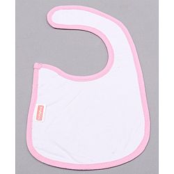 Babyhug Knitted Velcro Closure Bib Dolphin Print - Pink