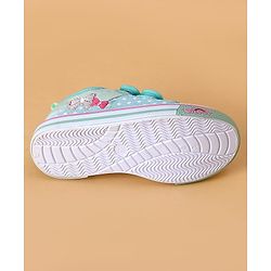 Cute Walk by Babyhug Velcro Closure Casual Shoes With Polka Dot Print - Light Green