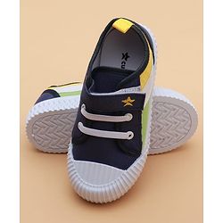 Cute Walk by Babyhug Velcro Closure Solid Casual Shoes - Navy Blue