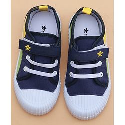 Cute Walk by Babyhug Velcro Closure Solid Casual Shoes - Navy Blue