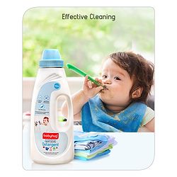 Babyhug Plant-Based Liquid Laundry Detergent for Babies  Natural & Gentle Fabric Cleaner  550 ml | Anti Bacterial | Hypoallergenic | Fragrance Free