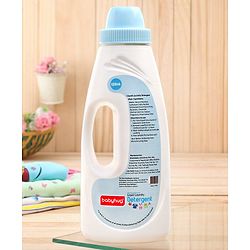 Babyhug Plant-Based Liquid Laundry Detergent for Babies  Natural & Gentle Fabric Cleaner  550 ml | Anti Bacterial | Hypoallergenic | Fragrance Free
