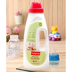 Babyhug Natural Liquid Cleanser for Feeding Bottles, Accessories, Fruits & Vegetables  Safe & Effective Disinfectant - 550 ml | pH Balance | Biodegradable | Anti-Bacterial