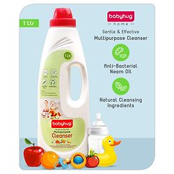 Babyhug Home All Purpose Neem Oil Cleanser for Baby-Safe Cleaning 1000ml | Multipurpose Surface Cleaner for Toys & Floors | kills 99.9% Germs | Anti- Bacterial | Natural | Phosphorus Free