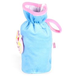 Babyhug Velour Plush Bottle Cover Kitty Motif Large - Fits 330 ml