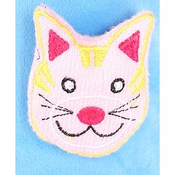 Babyhug Velour Plush Bottle Cover Kitty Motif Large - Fits 330 ml