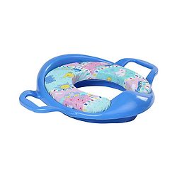 Babyhug Cushioned Potty Training Seat With Handle - Blue