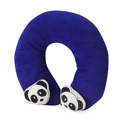 Babyhug Neck Supporter Pillow Navy With Two Motifs - Panda