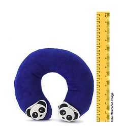 Babyhug Neck Supporter Pillow Navy With Two Motifs - Panda