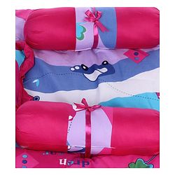 Babyhug Premium Gadda Set - Mini Cars Print