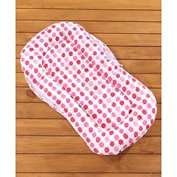 Babyhug Cherry Print Gadda Set With Mosquito Net - Red